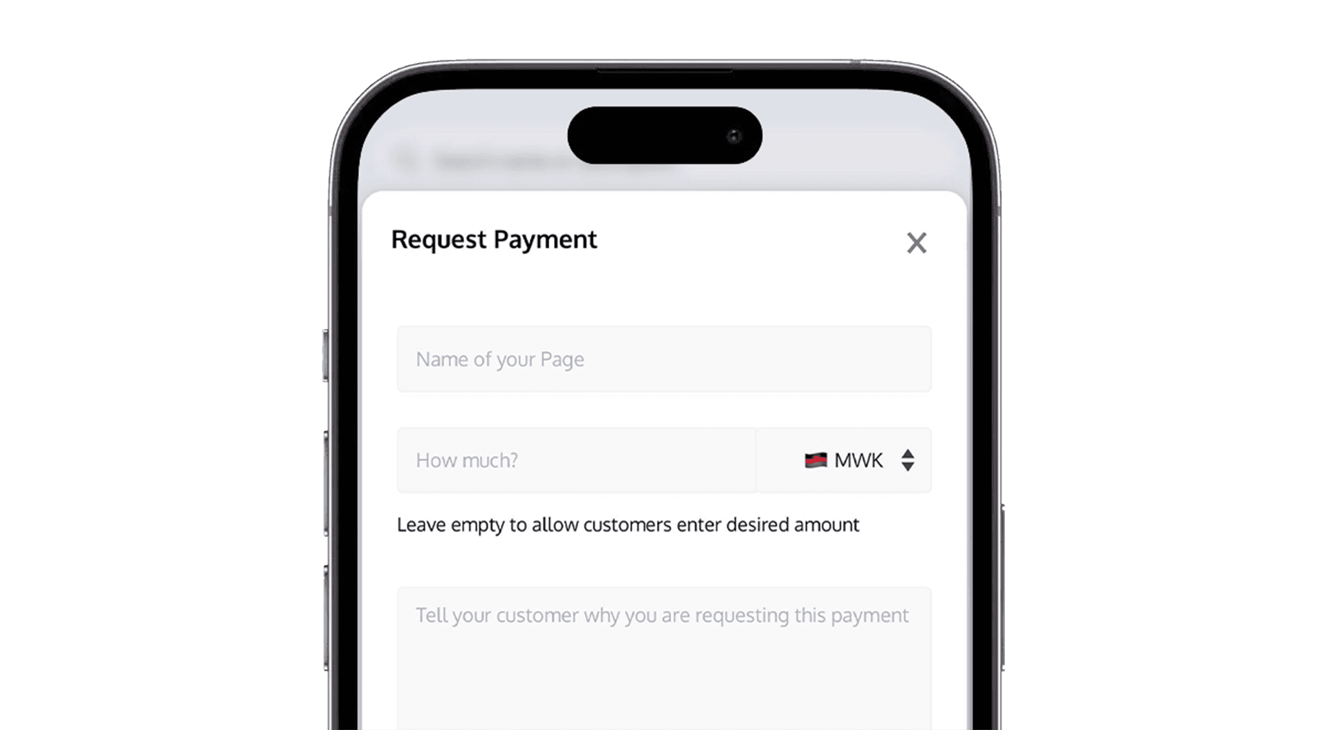 Smartphone showing Yoco payment page